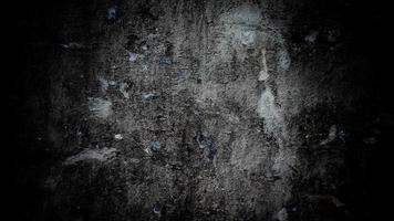 Dark scary background. Dark black concrete wall, scary halloween background cement texture photo