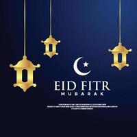 fondo de diseño de eid al fitr para el momento de saludo vector