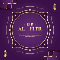 fondo de diseño de eid al fitr para el momento de saludo vector