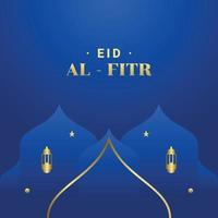 fondo de diseño de eid al fitr para el momento de saludo vector