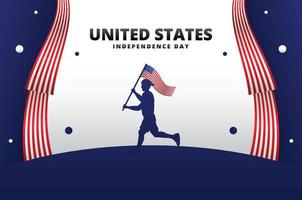 United State Independence Day vector