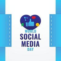 World Social Media Day vector