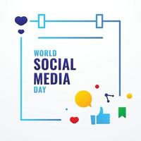 World Social Media Day vector