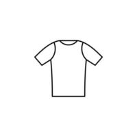 Shirt, Fashion, Polo, Clothes Thin Line Icon Vector Illustration Logo Template. Suitable For Many Purposes.