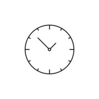 Clock, Timer, Time Thin Line Icon Vector Illustration Logo Template. Suitable For Many Purposes.