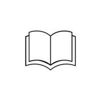 Book, Read, Library, Study Thin Line Icon Vector Illustration Logo Template. Suitable For Many Purposes.