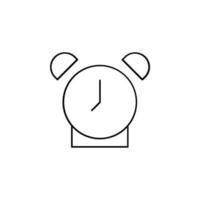 Clock, Timer, Time Thin Line Icon Vector Illustration Logo Template. Suitable For Many Purposes.