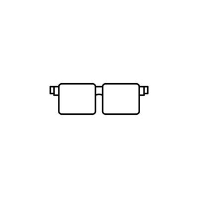 Glasses, Sunglasses, Eyeglasses, Spectacles Thin Line Icon Vector Illustration Logo Template. Suitable For Many Purposes.