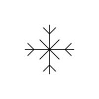 Winter, Snowfall, Snow, Snowflake Thin Line Icon Vector Illustration Logo Template. Suitable For Many Purposes.