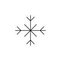 Winter, Snowfall, Snow, Snowflake Thin Line Icon Vector Illustration Logo Template. Suitable For Many Purposes.