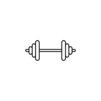gimnasio, fitness, peso línea delgada icono vector ilustración logotipo plantilla. adecuado para muchos propósitos.