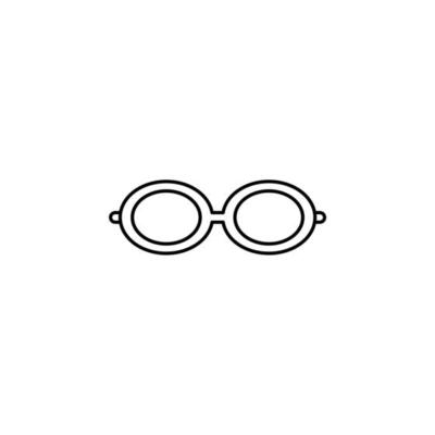 Glasses, Sunglasses, Eyeglasses, Spectacles Thin Line Icon Vector Illustration Logo Template. Suitable For Many Purposes.