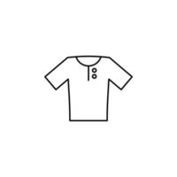 Shirt, Fashion, Polo, Clothes Thin Line Icon Vector Illustration Logo Template. Suitable For Many Purposes.