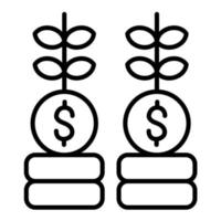 Investment Line Icon vector