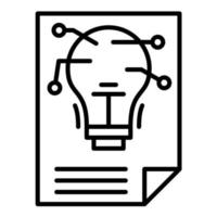 Insight Line Icon vector