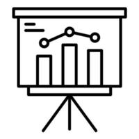 Presentation Line Icon vector