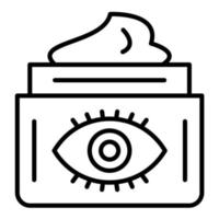 Eye Cream Line Icon vector