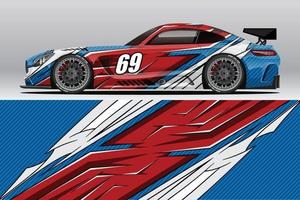 Car wrap decal designs for racing livery or daily car vinyl sticker vector