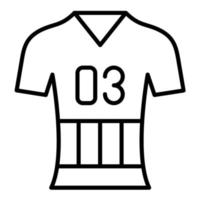 Jersey Line Icon vector