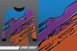 diseño deportivo de camiseta para carreras, jersey, ciclismo, fútbol, juegos, motocross vector