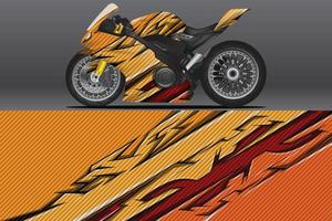 Abstract Motorcycle wrap decal and vinyl sticker design vector