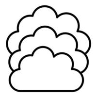 Cloud Line Icon vector