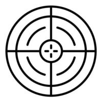 Aim Line Icon vector