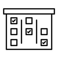 Agile Board Line Icon vector