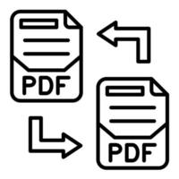 File Transfer Line Icon vector