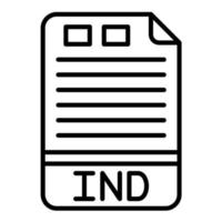 IND Line Icon vector