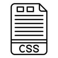 CSS Line Icon vector