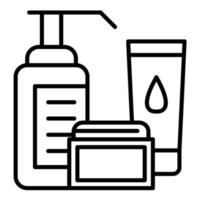 Skincare Line Icon vector