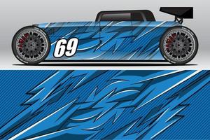 Car wrap decal designs for racing livery or daily car vinyl sticker vector