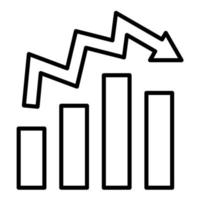 Stats Line Icon vector