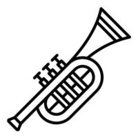 Trumpet Line Icon vector