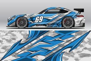 Car wrap decal designs for racing livery or daily car vinyl sticker vector