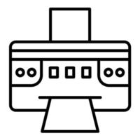 Printer Line Icon vector