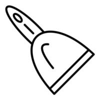 Scraper Tool Line Icon vector