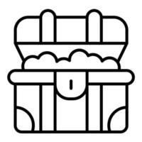 Treasure Line Icon vector