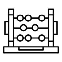 Abacus Line Icon vector