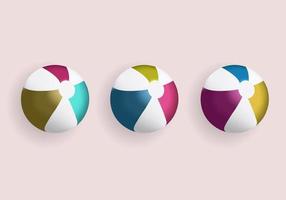 Colorful Vector Beach Balls illustrations