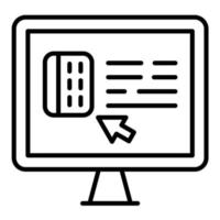 Pay Per Click Line Icon vector