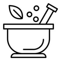 Mortar Line Icon vector