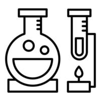 icono de línea de laboratorio vector