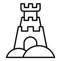 Castle Line Icon vector