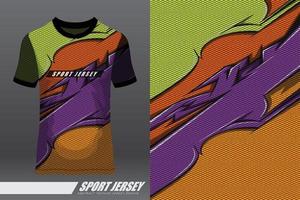 diseño deportivo de camiseta para carreras, jersey, ciclismo, fútbol, juegos, motocross vector