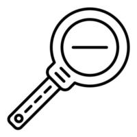 Zoom Out Line Icon vector