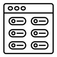 Switch Line Icon vector