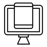 Responsive Design Line Icon vector