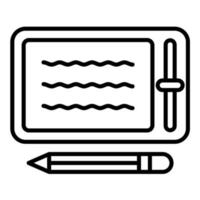 Telesketch Line Icon vector